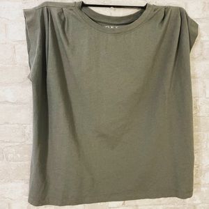 Loft Green Cap Sleeve